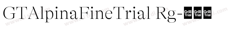 GTAlpinaFineTrial Rg字体转换